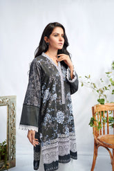 DC-0364 Black Embroidered Kurta